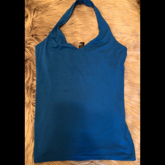 INC Blue sexy halter tops for women size XS - Picture 2 of 5